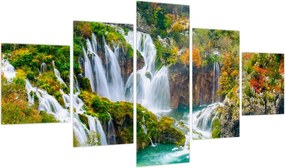 Obraz - Park Narodowy Jezior Plitwickich (125x70 cm)