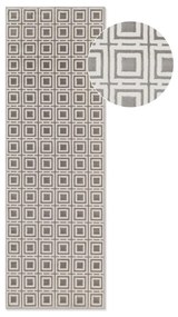 Szaro-kremowy chodnik 80x240 cm Perles Howlite – Elle Decoration