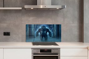 Szklany Panel Goryl wśród Leśnych Drzew