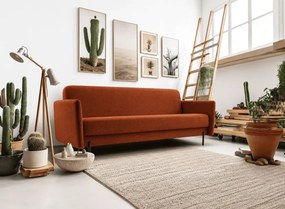 Kanapa Velario – nowoczesna sofa 3-osobowa z funkcją spania i pojemnikiem na pościel, dostępna w 6 kolorach tkanin szenilowych