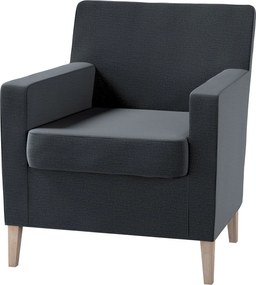 Pokrowiec na fotel Karlstad kolor szary tkanina welwetowa