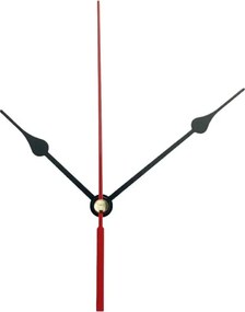 Czarne aluminiowe wskazówki zegara - wzór łezki 11,5 / 8,5 cm