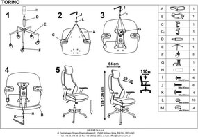 Krzesło biurowe Torino