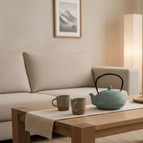 Czajnik żeliwny z zaparzaczem KAMIN, 900 ml