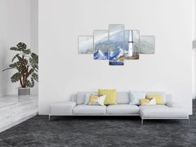 Obraz malowania latarni morskiej (125x70 cm)