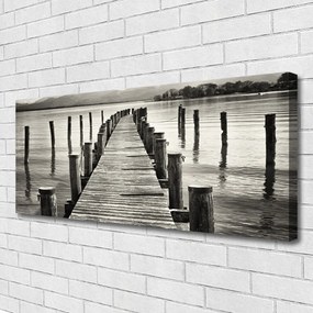 Fotoobraz na płótnie Konstrukcja Mostu nad Morzem