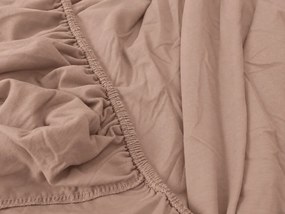 PrzytulneMieszkanie.pl Prześcieradło jersey staroróżowe 90 x 200 cm