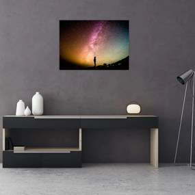 Obraz na szkle - niebo pełne gwiazd (70x50 cm)