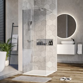 Ścianka prysznicowa Walk-In EX101 szkło z powłoką Nano