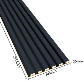 Akustyczne panele lamelowe 2 szt. antracyt G4-W74