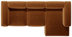 Ceglasty narożnik (prawostronny/z szezlongiem) Bergano – Cosmopolitan Design