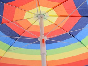 Parasol COLORFUL STRIPES 180 cm, kolorowy