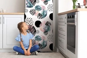 Mata magnetyczna na lodówkę Arkusze abstrakcyjne