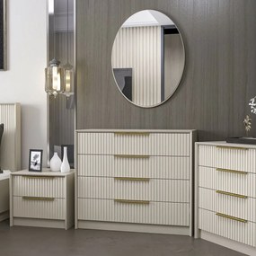 Komoda z lustrem Kale Beige