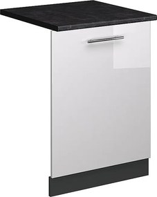 Panel przedni zmywarki biały wysoki połysk 60x1.6x81.8 fame-line