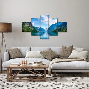 Obraz - Jezioro Lovatnet (125x70 cm)