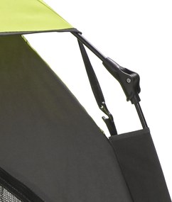 PawHut Namiot dla zwierząt, namiot dla psów na zewnątrz, 110 cm x 110 cm x 85 cm. Kotwy do zakotwiczenia + Torba transportowa. Zielony + Ciemnoszary