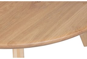 Stół z litego drewna dębowego 130x130 cm Tablo – WOOOD