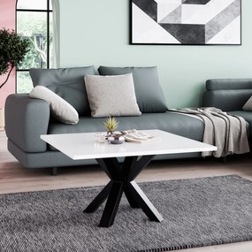 Kwadratowy stolik kawowy Noe z blatem 80x80 cm
