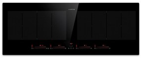 Klarstein Masterzone Slim 90cm Płyta Indukcyjna 2StrefyFlex 4 Strefy Gotowania Czarny