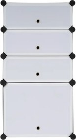 Szafka na buty - kolor czarno-biały