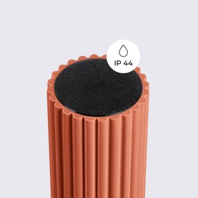 Plafon HALO ochra czerwona IP44 ryflowany SOLLUX  LIGHTING