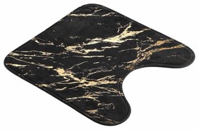 Dywanik łazienkowy w czarno-złotym kolorze 45x45 cm Aquamarbre – douceur d'intérieur