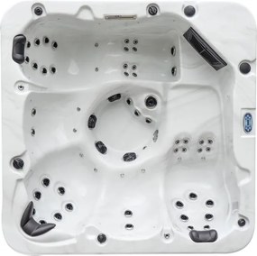 JACUZZI OGRODOWE PREMIUM WANNA  SPA 5-OSOBOWA WHITE OBUDOWA BROWN 195x195 CM