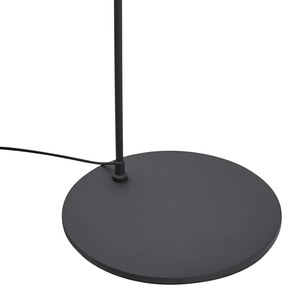 Lampa podłogowa w stylu retro czarna z białym wnętrzem - Triangolo