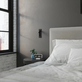 Czarny metalowy kinkiet Chimery – Sollux