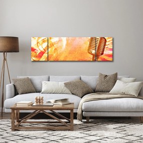 Obraz - Mikrofon retro (170x50 cm)