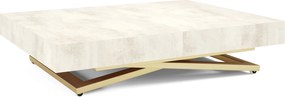Rozkładany ławostół z regulacją wysokości Sanna U, podstawa złota