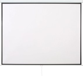 HOMCOM Ekran projekcyjny 203 x 152 cm 254 cm 4:3/ 16:9 Ręczny do kina domowego