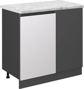 Szafka narożna biały 86x60x81.6 r-line