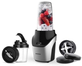 Heinner HSB-T1000SS - Nutri blender do smoothie 1000W/230V matowy chrom/czarny