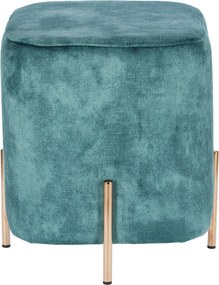 Aksamitna pufa w stylu glamour Izbit Velvet