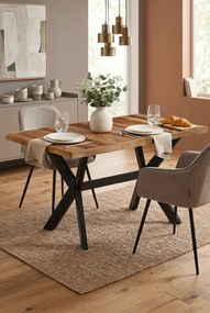 Stół jadalniany z sheesham– brązowy K7-B80