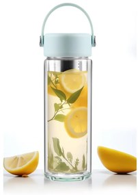 Miętowa szklana butelka 350 ml Fuori – Vialli Design