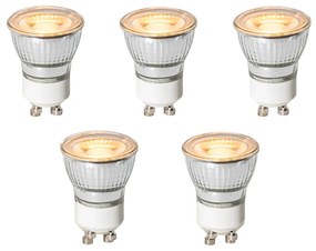 Zestaw 5 żarówek LED GU10 3-stopniowe ściemnialne 35mm 4W 200 lm 2200K