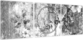 Obraz - Romantyczny ogród (z zegarem) (90x30 cm)