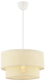 Lampa wisząca na przewodzie ECHO 1xE27/60W/230V kremowa