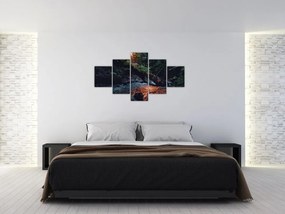 Obraz górskiej rzeki (125x70 cm)