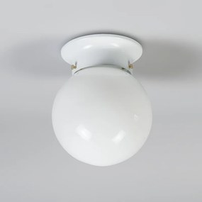 Lampa sufitowa w stylu retro z białym opalem - Scoop