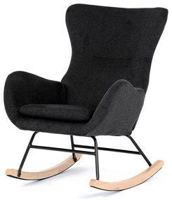 Fotel bujany BK2, czarny