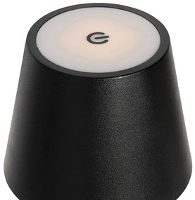 Zewnetrzna Lampa stołowa czarna z wbudowanym ściemniaczem i ładowaniem LED IP54 - Murdock Nowoczesny Oswietlenie zewnetrzne