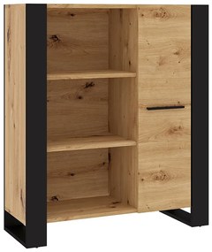 Nowoczesny regał na ubrania dąb artisan N1-G08