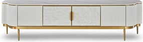 Szafka RTV glamour Stilig ST905C w kolorze ecru