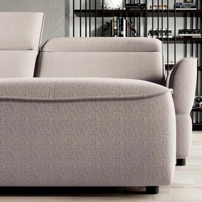 Narożnik MURILLO XL z elektryczną regulacją siedziska Prawostronny w tkaninie VOUGE 02 WERSAL