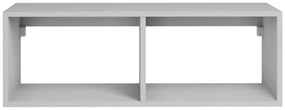 Szafka wisząca pod umywalkę z 2 wnękami - Biały - 94 cm - TEANA