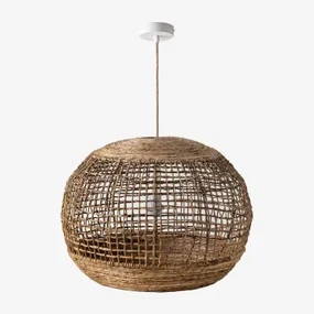 Lampa Sufitowa Udane Naturalny - Biała & Ø60 Cm Udane - Sklum